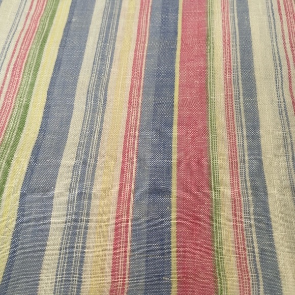 C&C California Maxi Linen Multicolor Stripe Dress - Picture 10 of 10
